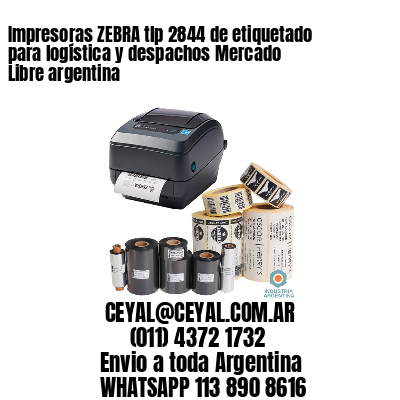 Impresoras ZEBRA tlp 2844 de etiquetado para logística y despachos Mercado Libre argentina