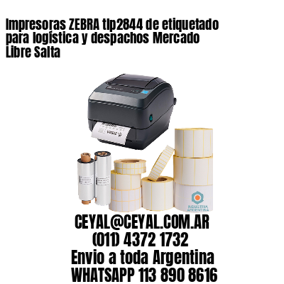 Impresoras ZEBRA tlp2844 de etiquetado para logística y despachos Mercado Libre Salta