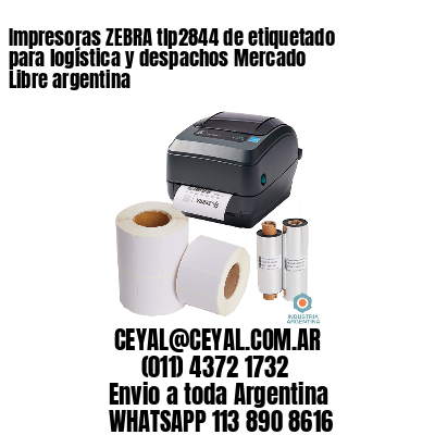 Impresoras ZEBRA tlp2844 de etiquetado para logística y despachos Mercado Libre argentina
