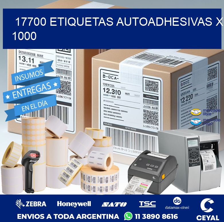17700 ETIQUETAS AUTOADHESIVAS X 1000