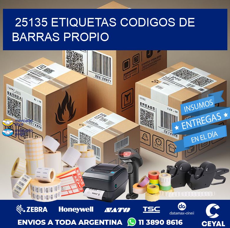 25135 ETIQUETAS CODIGOS DE BARRAS PROPIO