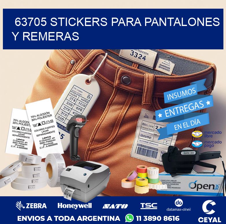 63705 STICKERS PARA PANTALONES Y REMERAS