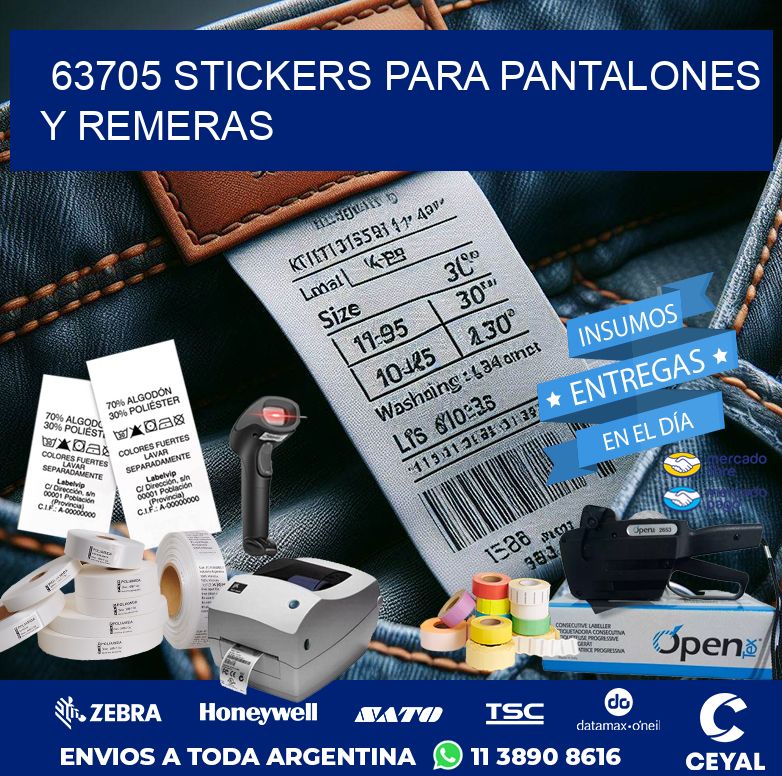 63705 STICKERS PARA PANTALONES Y REMERAS