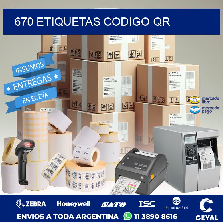 670 ETIQUETAS CODIGO QR