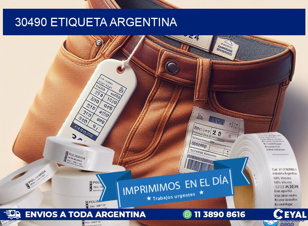 30490 etiqueta argentina