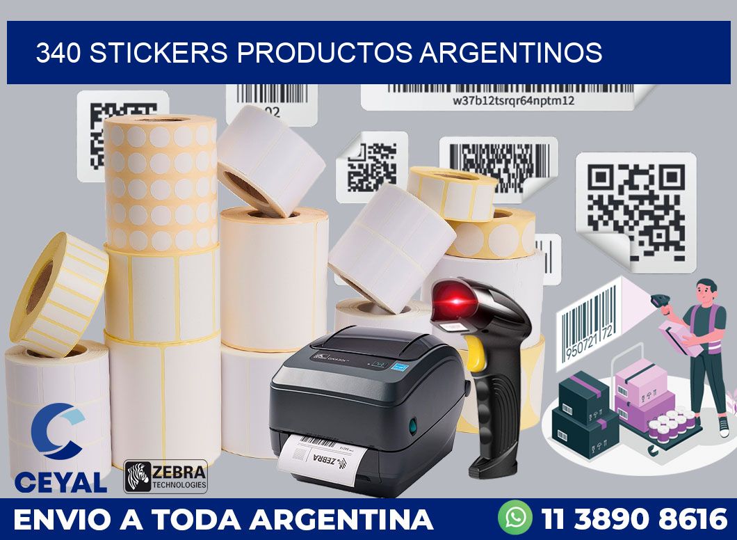 340 stickers productos argentinos