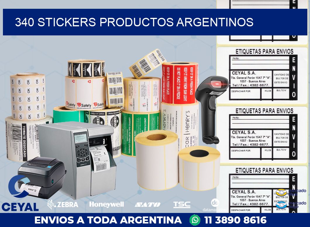 340 stickers productos argentinos