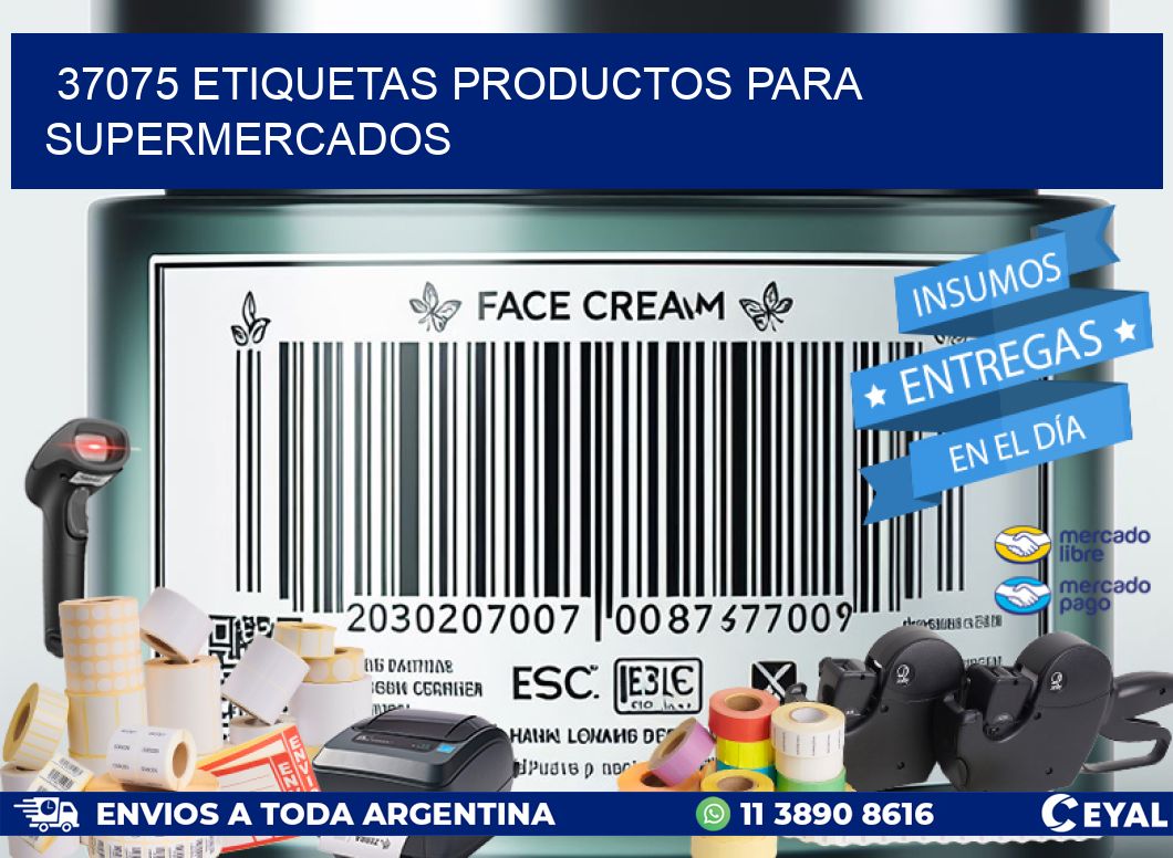 37075 Etiquetas productos para supermercados