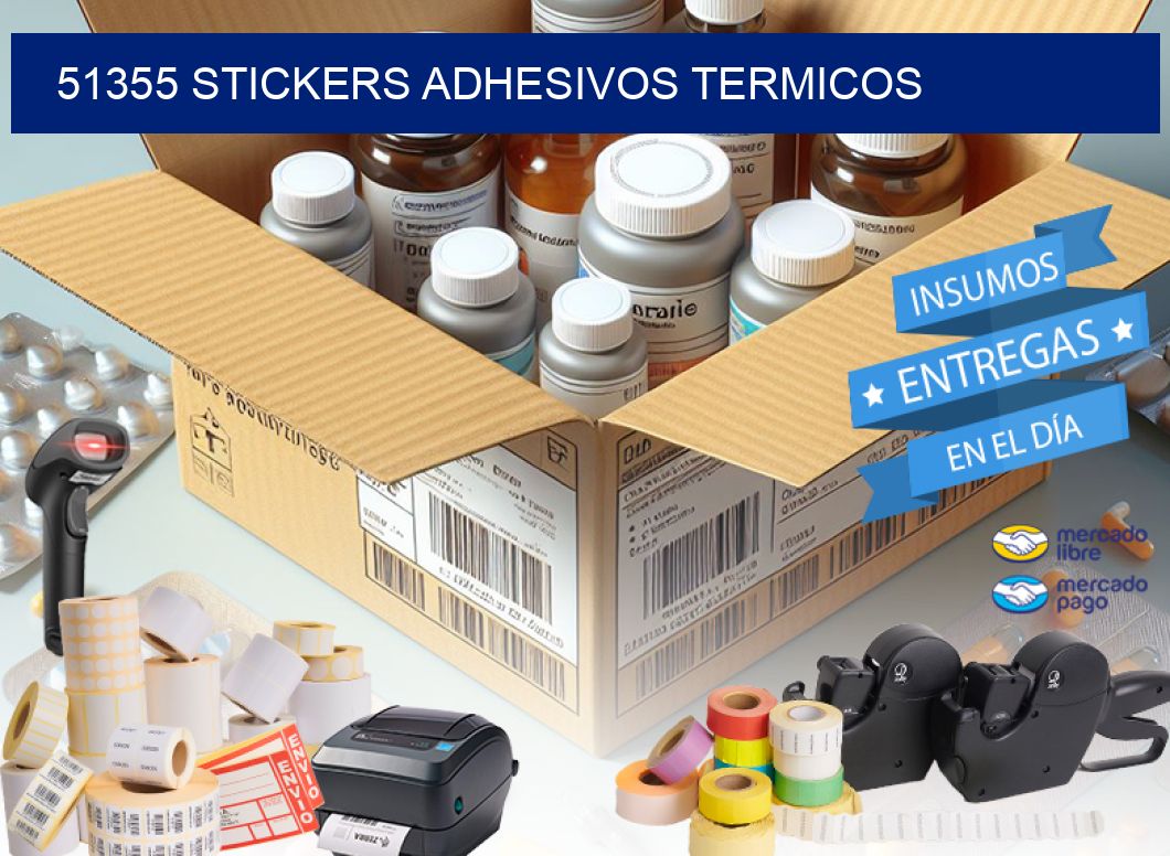 51355 stickers adhesivos termicos