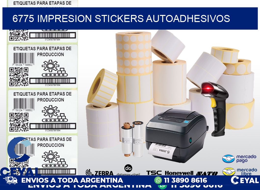 6775 Impresion stickers autoadhesivos