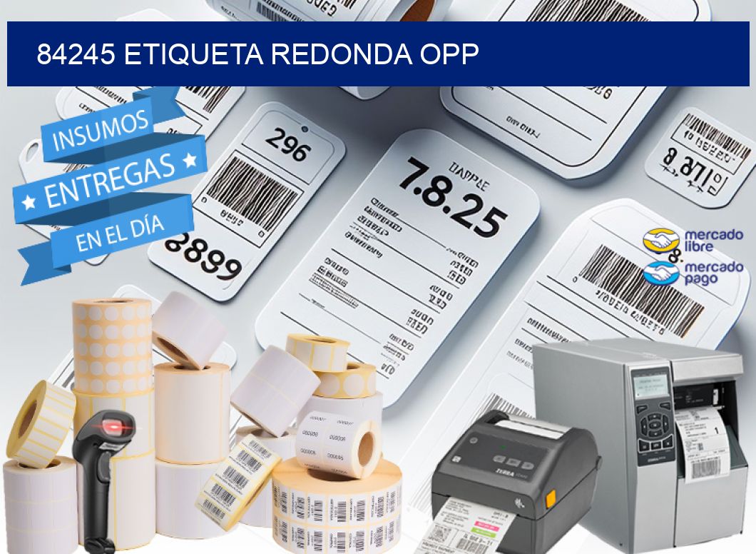 84245 ETIQUETA REDONDA OPP