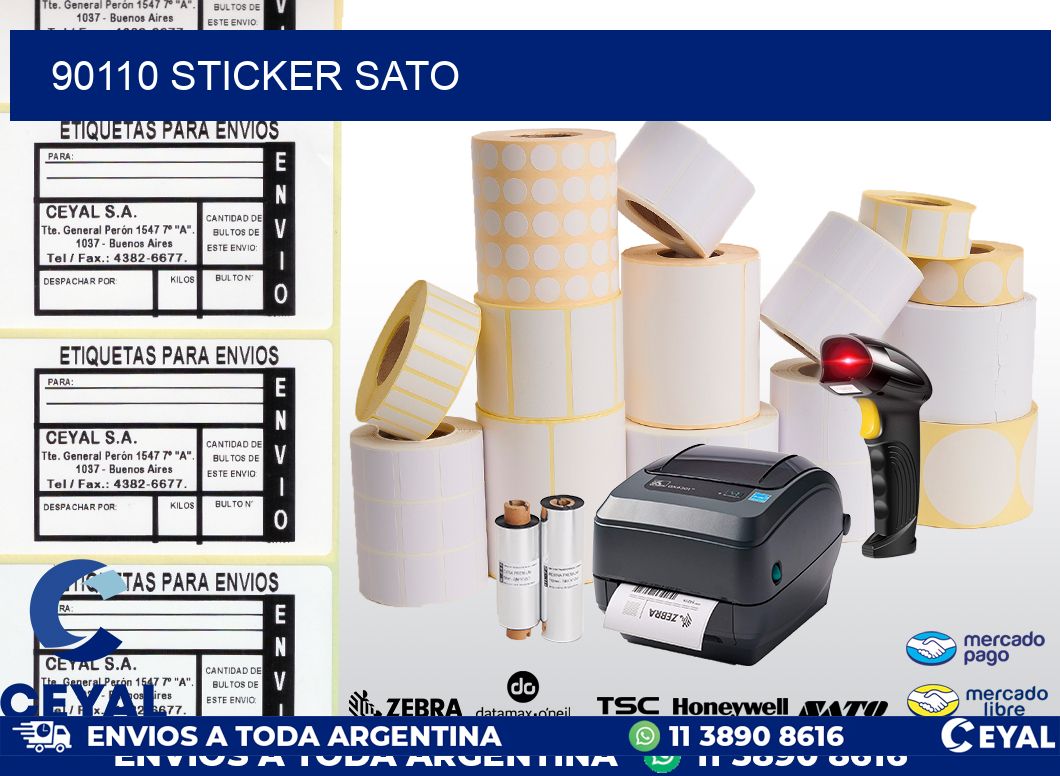 90110 sticker sato