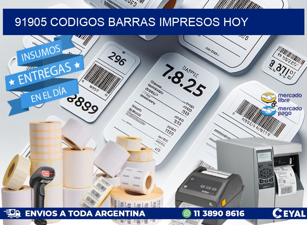 91905 CODIGOS BARRAS IMPRESOS HOY